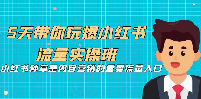 5天带你玩爆小红书流量实操班，小红书种草是内容营销的重要流量入口-南丰网创