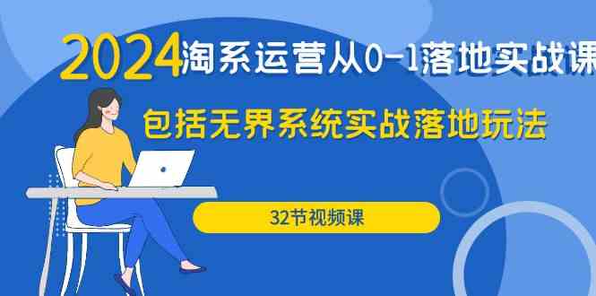 2024淘系运营从0-1落地实战课：包括无界系统实战落地玩法（32节）-南丰网创