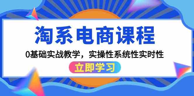 淘系电商课程，0基础实战教学，实操性系统性实时性（15节课）-南丰网创