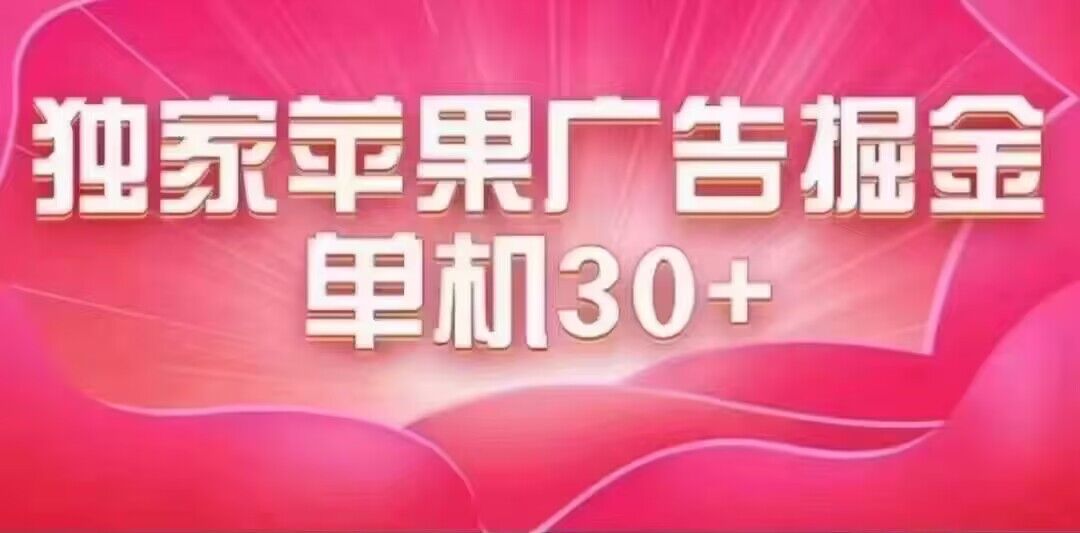 最新苹果系统独家小游戏刷金 单机日入30-50 稳定长久吃肉玩法-南丰网创