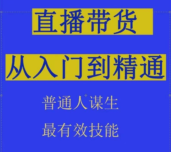 2024抖音直播带货直播间拆解抖运营从入门到精通，普通人谋生最有效技能-南丰网创