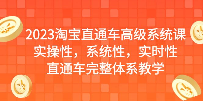 2023淘宝直通车高级系统课，实操性，系统性，实时性，直通车完整体系教学-南丰网创