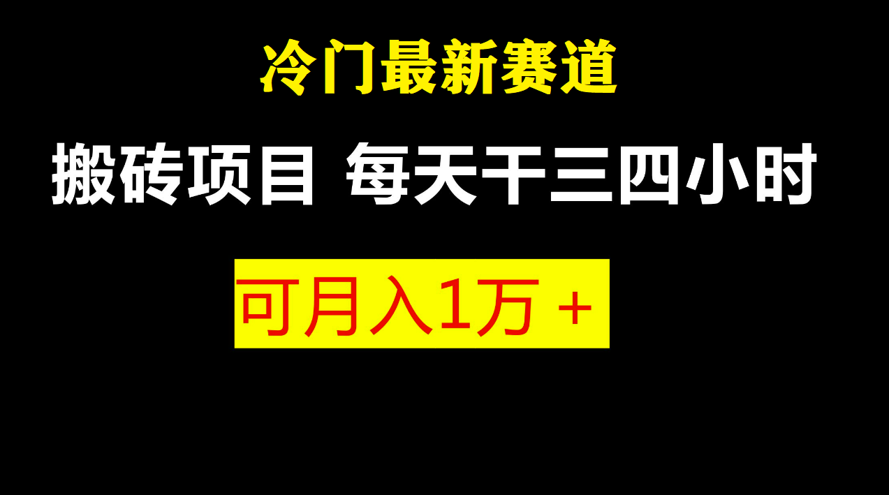 最新冷门游戏搬砖项目，零基础也能玩（附教程+软件）-南丰网创