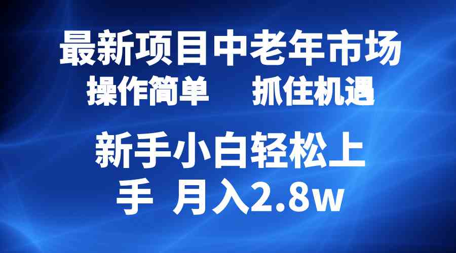 （10147期） 2024最新项目，中老年市场，起号简单，7条作品涨粉4000+，单月变现2.8w-南丰网创