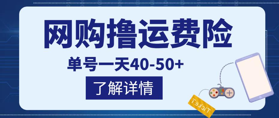 网购撸运费险项目，单号一天40-50+，实实在在能够赚到钱的项目【详细教程】￼-南丰网创